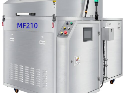 MF210 Máquina limpiadora de palés de ondas de deslizamiento